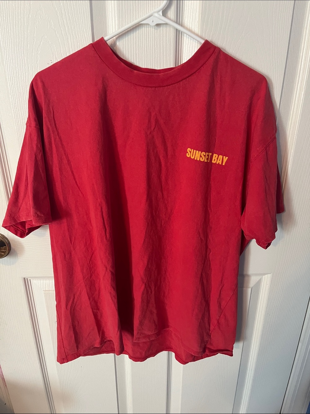 wild fable Red Short-Sleeve Tee with Yellow 'SUNSET BAY' Print